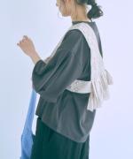 ハンドスモッキングコットンポプリン　2wayベスト